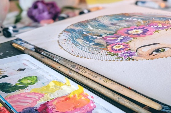 Aquarell-Workshop zum Weltfrauentag